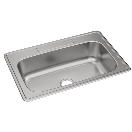 Elkay Dayton Stainless Steel 33 X 22 X 8-1/16 Single Bowl Drop-In Sink DSE133220